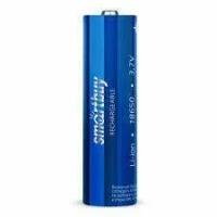 Аккумулятор 18650 SmartBuy 2200 mAh Li-ion 3.7V, с защитой 2 штуки