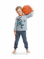 Пижама Pelican для мальчика, размер 98, серый