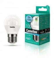 Светодиодная LED лампа Camelion Шар G45 E27 12W(1000lm 220°) 4500K 4K матовая 90x47 пластик LED12-G45/845/E27 (упаковка 10 штук)