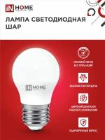 Лампа светодиодная (10шт./упаковка) SB10 LED-ШАР-VC 6Вт 230В Е27 4000К 570Лм IN HOME