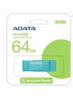 Флэш-накопитель ADATA USB3 64GB UC310E-64G-RGN, зеленый