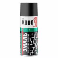 Краска алкидная черная глянцевая Kudo KU-1002 аэрозоль 520 мл