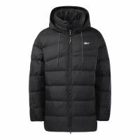 Куртка Reebok VECTOR LONG DOWN Jacket black/black/black, черный XL