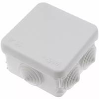 Коробка Тусо 67030Б распаечная пластиковая с сальниками 70х70х40мм IP55 белая (Рувинил)