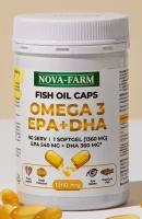 Omega 3 NovaFarm Омега 3 Рыбий жир из Исландии в капсулах 90 капсул по 1360мг EPA 540mg, DHA 360mg