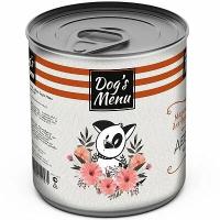 Dogs Menu 750 г консервы для взрослых собак чахохбили из курицы и потрошков 1х9, 70567 (2 шт)