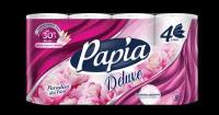 Туалетная бумага PAPIA DELUXE Парадизо Фиори 4 слоя 8 рулонов