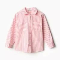 Рубашка Kaftan, размер 36, белый, розовый