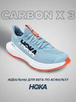 Кроссовки HOKA, полнота D, размер US7D/UK6.5/EU40/JPN25, оранжевый, голубой