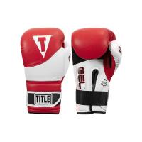 Боксерские перчатки TITLE Boxing Gel Suspense Red/White (18 унций)