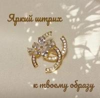 Брошь, кристаллы Swarovski, стразы