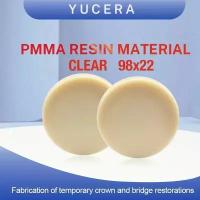 Стоматологический циркониевый блок Yucera PMMA Clear (White) 98х22