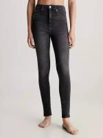 Джинсы скинни CALVIN KLEIN High Rise Super Skinny Ankle Jeans, размер 29, черный