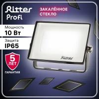 Прожектор светодиодный PROFI 10Вт, 180-240В, IP65, 4000К, 1000Лм, черный, Ritter, 53414 7