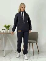 Спортивный костюм Jools Fashion женский спортивный зимний, размер 48, серый