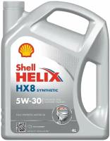 Полусинтетическое моторное масло SHELL Helix HX8 Synthetic 5W-30, 4 л, 1 шт