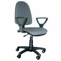 Кресло офисное, престиж RU (GTP, PL56 крестовина пластик, С-73) св. сер