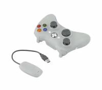 Беспроводной геймпад (gamepad) Premium для Xbox 360/ПК с ресивером 2,4ГГц, белый