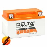 Аккумулятор мотоциклетный Delta CT1210.1 YTZ10S 12V 10Ah AGM(залит и готов к применению)