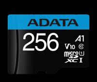 ADATA Карта памяти ADATA MicroSD XC 256 ГБ class 10 (AUSDX256GUICL10A1-RA1)