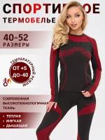 Комплект термобелья Urban Style, размер XS, черный, красный