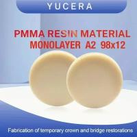 стоматологический циркониевый блок Yucera PMMA Monolayer A2 98х12