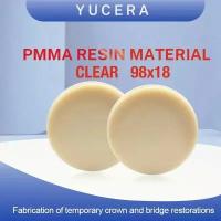 Стоматологический циркониевый блок Yucera PMMA Clear (White) 98х18