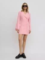 Платье женское BrandStoff вечернее, платье пиджак нарядное, платье-смокинг, свадебное, красное, праздничное, розовый, 46
