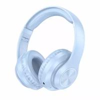 Наушники bluetooth полноразмерные BOROFONE BO24 Gratified BT headphones (голубые)