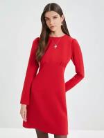 Zarina Платье с длинным рукавом, цвет Красный, размер XS (RU 42), 4122008518-70