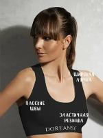 Топ-бра черный Doreanse ladies Sportive 14110 XXL (52)