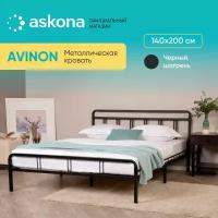 Кровать Askona (Аскона) Avinon (Авинон) 140x200 черный шагрень