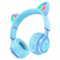 Наушники Hoco W39 Cat ear kids BT Blue