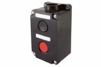 Пост кнопочный ПКЕ 212-2 У3, красная и черная кнопки, IP40 TDM SQ0742-0003
