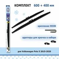 Зимние дворники Alca Winter 600 мм + 400 мм Hook для Volkswagen Polo 5 2015-2020