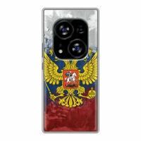 Дизайнерский силиконовый чехол для Текно Фантом Х2 Про / Tecno Phantom X2 Pro Российский флаг и герб