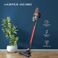 Пылесос HARPER HVC-VR03, красный/черный