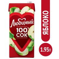 Напиток сокосодержащий Любимый Яблоко, осветленный, 1.93 л