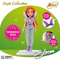 Шарнирная кукла Winx Club Блум в джинсах с крыльями, 24 см, IW01322201