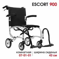 Кресло-коляска каталка Ortonica Base 115/Escort 900 легкая компактная с чехлом для переноски и хранения ширина сиденья 43 см Код ФСС 07-01-01 и 07-02-01