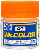 Mr.Color Краска эмалевая цвет Прозрачный Оранжевый глянцевый, 10мл