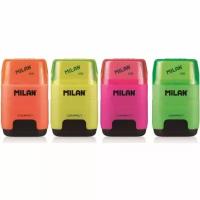 Ластик -точилка Milan Compact Fluo, цв в асс 4719116