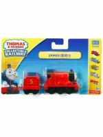 Паровозик Thomas & Friends металлический с вагоном герои мультфильмов Томас и его друзья COLLECTIBLE RAILWAY JAMES BHR67