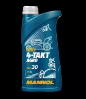 Масло моторное MANNOL (7203-1) 4-Takt Agro SAE 30 1л минеральное