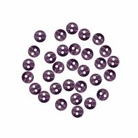 27376 Пуговицы 'Мини' на 2 прокола, 6мм, 50 шт (упак) +/- 2 шт, цвет фиолетовый