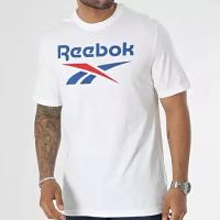 Футболка Reebok для мужчин, Размер:M, Цвет:белый, Модель:REEBOK IDENTITY BIG LOGO TEE