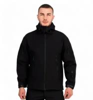 Тактическая куртка Softshell черная XL