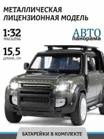 Машинка Автопанорама Land Rover Defender 110 JB1251468/JB1251469 1:32, 15.5 см