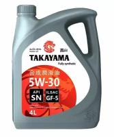 Синтетическое моторное масло Takayama 5W-30 SN/GF-5, 4 л