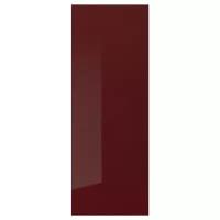 Фасад для кухни калларп Накладная панель, глянцевый темный красно-коричневый 39x106 см 804.348.34
